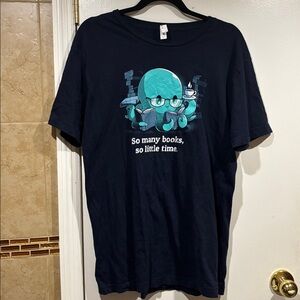 Navy Graphic T-Shirt with Octopus Design